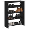  Shoe Rack Black 80x25x61.5 cm Engineered Wood Colour black Quantity in Package 1 Height 81 cm Width 60 cm 