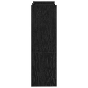 Shoe Rack Black 80x25x61.5 cm - Elegant Engineered Wood