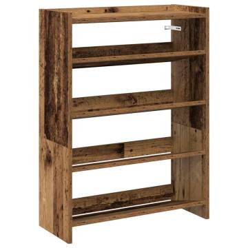 Shoe Rack Old Wood - Durable & Stylish Storage Solution