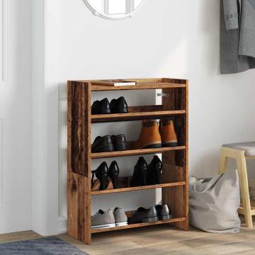 Shoe Rack Old Wood - Durable & Stylish Storage Solution