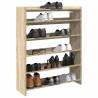  Shoe Rack Sonoma Oak 80x25x100 cm Engineered Wood Colour sonoma oak Quantity in Package 1 Height 100 cm Width 80 cm 