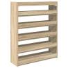 Shoe Rack Sonoma Oak 80x25x100 cm - Durable & Elegant Design