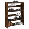  Shoe Rack Smoked Oak 80x25x100 cm Engineered Wood Colour smoked oak Quantity in Package 1 Height 100 cm Width 80 cm 