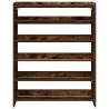 Shoe Rack Smoked Oak 80x25x100 cm - Stylish & Space-Saving