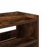 Shoe Rack Smoked Oak 80x25x100 cm - Stylish & Space-Saving