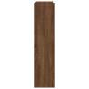 Shoe Rack Brown Oak - 80x25x100 cm Engineered Wood | Hipo Market