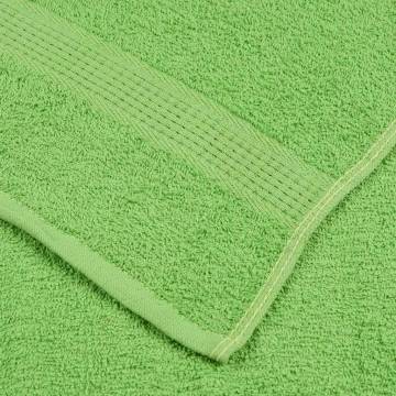 Hand Towels 10 pcs Apple Green 50x100 cm 360 gsm Cotton