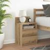 Stylish Bedside Cabinet with 2 Drawers - Artisan Oak