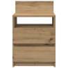 Stylish Bedside Cabinet with 2 Drawers - Artisan Oak