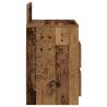 Stylish Bedside Cabinet with 2 Drawers - Old Wood 40x33x60 cm