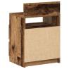 Stylish Bedside Cabinet with 2 Drawers - Old Wood 40x33x60 cm