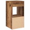 Stylish Bedside Cabinets with Drawer - 2 pcs Old Wood