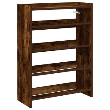 Shoe Rack Smoked Oak | Stylish & Space-Saving Design