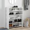 Shoe Rack White 80x25x100 cm - Stylish Storage Solution