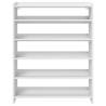 Shoe Rack White 80x25x100 cm - Stylish Storage Solution