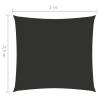 Sunshade Sail Oxford Fabric 2.5x3 m - Anthracite | HipoMarket