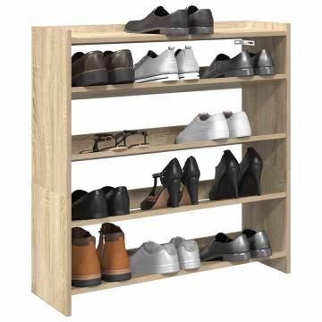 Sonoma Oak Shoe Rack - Stylish & Space-Saving Storage