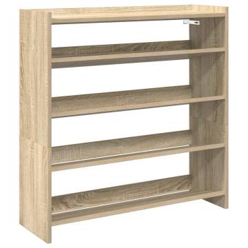 Sonoma Oak Shoe Rack - Stylish & Space-Saving Storage