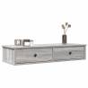 Wall Shelf with Drawers Grey Sonoma | Durable & Stylish Storage