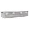 Wall Shelf with Drawers Grey Sonoma | Durable & Stylish Storage