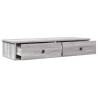 Wall Shelf with Drawers Grey Sonoma | Durable & Stylish Storage