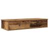 Wall Shelf with Drawers - Old Wood | Stylish Storage Solution