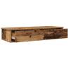 Wall Shelf with Drawers - Old Wood | Stylish Storage Solution