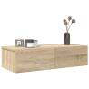  Wall Shelf with Drawers Sonoma Oak 60x26.5x15 cm Engineered Wood Colour sonoma oak Size 60 x 26.5 x 15 cm Quantity in Package 1 Number of Pieces 