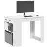  Desk with Drawer and Shelf White 102x62x77.5 cm Engineered Wood Colour white Quantity in Package 1 