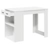 White Desk with Drawer & Shelf - 102x62 cm | HipoMarket