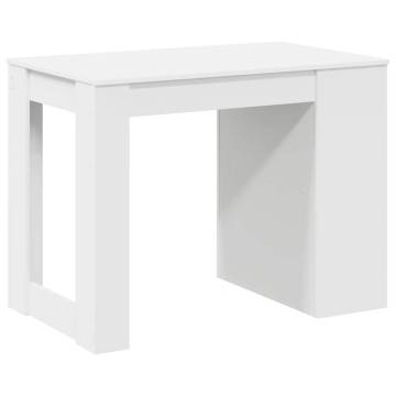 White Desk with Drawer & Shelf - 102x62 cm | HipoMarket