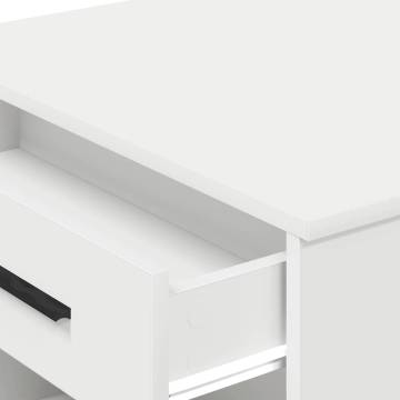 White Desk with Drawer & Shelf - 102x62 cm | HipoMarket