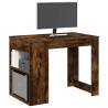  Desk with Drawer and Shelf Smoked Oak 102x62x77.5 cm Engineered Wood Colour smoked oak Quantity in Package 1 