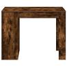 Smoked Oak Desk with Drawer & Shelf | 102x62x77.5 cm