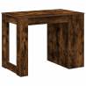 Smoked Oak Desk with Drawer & Shelf | 102x62x77.5 cm