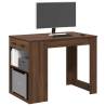  Desk with Drawer and Shelf Brown Oak 102x62x77.5 cm Engineered Wood Colour brown oak Quantity in Package 1 