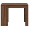 Brown Oak Desk with Drawer & Shelf - 102x62x77.5 cm