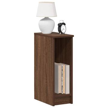 Stylish Brown Oak Bedside Cabinets - 2 pcs, 20x36x60 cm