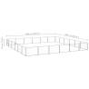 Durable Silver Dog Kennel 36 m² Steel | Hipomarket UK