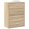  Cabinets with 2 Drawers 2 pcs Sonoma Oak 60x31x40 cm Engineered Wood Colour sonoma oak Quantity in Package 2 