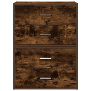 Cabinets with 2 Drawers - Smoked Oak | HipoMarket