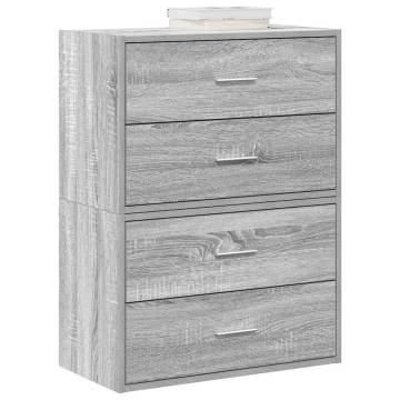 Cabinets with 2 Drawers - Grey Sonoma 60x31x40 cm - Stylish Storage