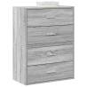  Cabinets with 2 Drawers 2 pcs Grey Sonoma 60x31x40 cm Engineered Wood Colour grey sonoma Quantity in Package 2 