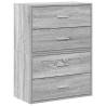 Cabinets with 2 Drawers - Grey Sonoma 60x31x40 cm - Stylish Storage