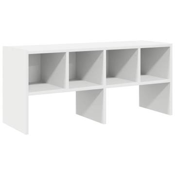 Stackable White Shoe Rack - 89.5x30x40 cm | Hipomarket