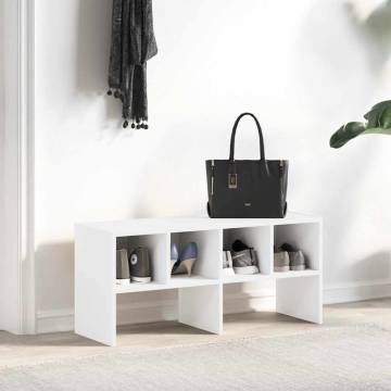 Stackable White Shoe Rack - 89.5x30x40 cm | Hipomarket