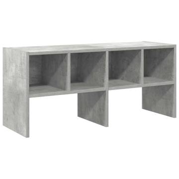 Stackable Shoe Rack in Concrete Grey - 89.5x30x40 cm