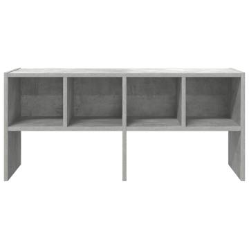 Stackable Shoe Rack in Concrete Grey - 89.5x30x40 cm