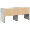 Stackable Shoe Rack in Concrete Grey - 89.5x30x40 cm