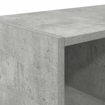 Stackable Shoe Rack in Concrete Grey - 89.5x30x40 cm